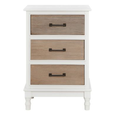 Heritage Wooden Chest Of 3 Drawers In Pearl White