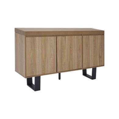 Outlane Wooden Sideboard In Natural With 3 Doors
