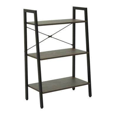 Bradbury Wooden 3 Tier Shelving Unit In Dark Oak