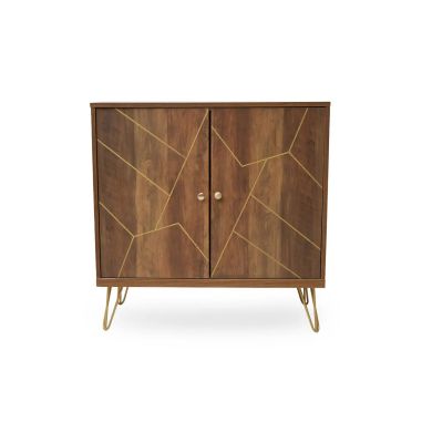 Flori Wooden Sideboard With 2 Doors In Brown