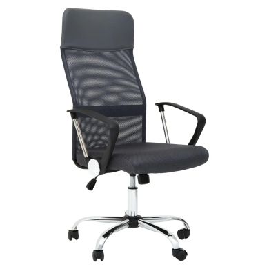 Brent Mesh Home And Office Chair In Grey