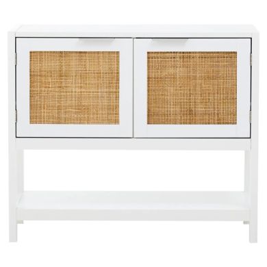 Sherman Wooden Storage Cabinet With 2 Doors In White