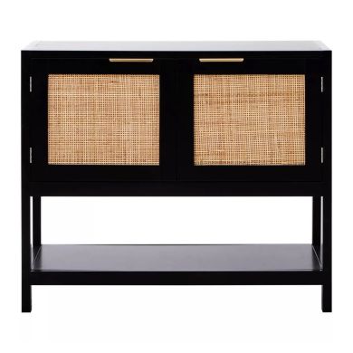 Sherman Wooden Sideboard With 2 Doors In Black