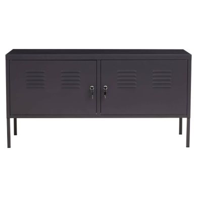 Academy Wide Metal Locker With 2 Doors In Grey