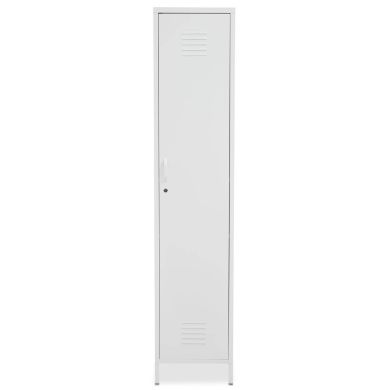 Academy Metal Locker With 1 Door In White