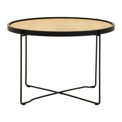 Depok Round Rattan Coffee Table In Natural