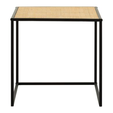 Depok Square Rattan Side Table In Natural