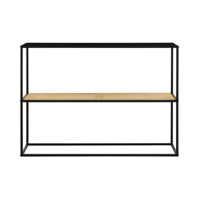 Depok Rectangular Metal Console Table In Black