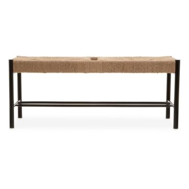 Bandar Large Hemp Rope Seating Bench In Natural