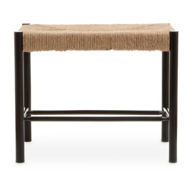 Bandar Small Hemp Rope Seating Bench In Natural