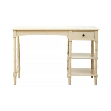 Heritage Pine Wooden Computer Desk In Antique Pearl