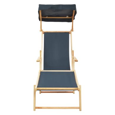 Beauport Oxford Fabric Lounger In Khaki