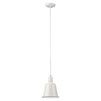 Parok Bell Design Metal Shade Ceiling Pendant Light In White