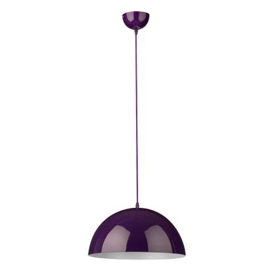 Marlon Dome Design Metal Shade Ceiling Pendant Light In Purple