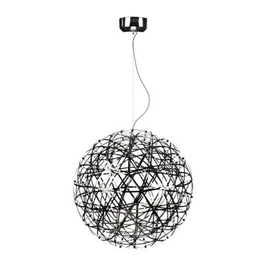 Hoisk LED Spiral Ceiling Ceiling Pendant Light In Satin Nickel