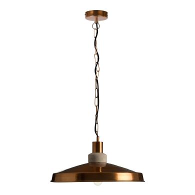 Fingstone Aluminium Shade Ceiling Pendant Light In Copper