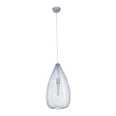 Lavis Contemporary Teardrop Shape Ceiling Pendant Light In Silver