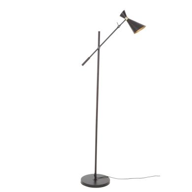 Linox Iron Floor Lamp In Black And Gold