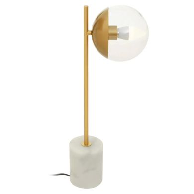 Revive 1 Lights Glass Shade Table Lamp In Gold