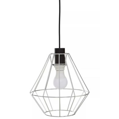 Wyra Ceiling Pendant Light With Chrome Metal Cage