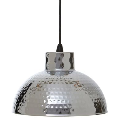 New Foundry Iron Ceiling Pendant Light In Chrome