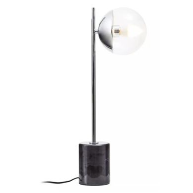 Revive Small Metal Table Lamp With Silver Base