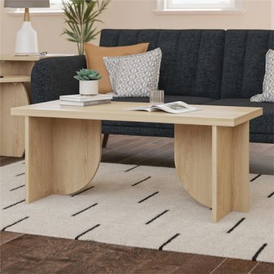 Voler Rectangular Wooden Coffee Table In Light Oak