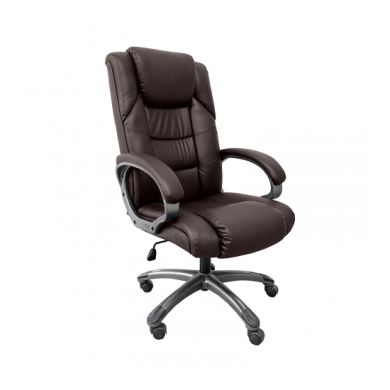 Regent Leather Effect Home And Office Chair In Brown