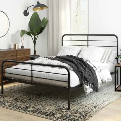 Millie Metal King Size Bed In Black