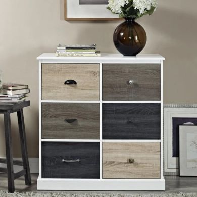 Mercer Wooden Storage Cabinet With 6 Doors In White