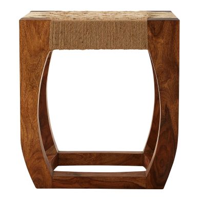 Sheesham Wooden Exotic Stool In Natural