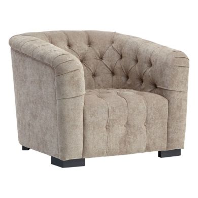 Fenton Fabric Upholstered Armchair In Natural