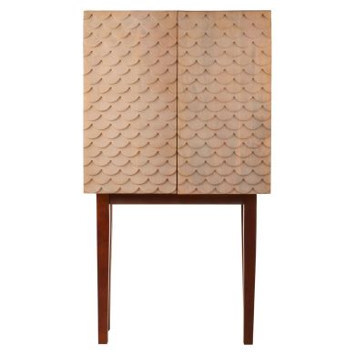 Costal Mango Wood Bar Storage Cabinet In Brown