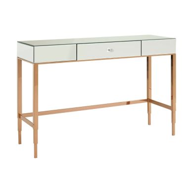 Goldie Mirrored Glass Console Table With 1 Drawer