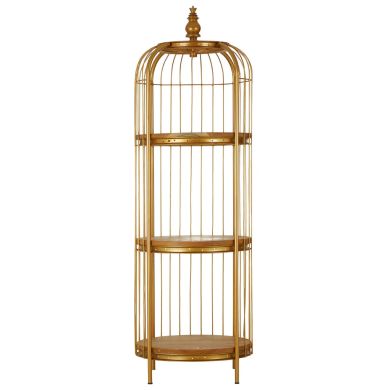 Mantis Medium Shelving Unit In Gold