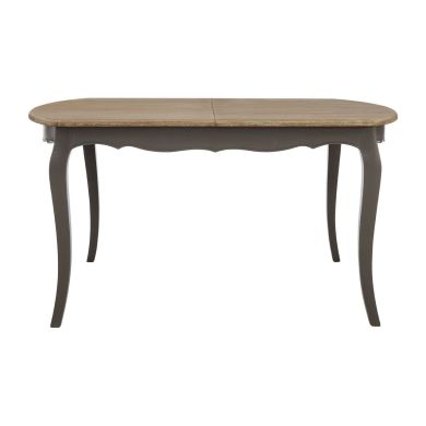 Loire Extending Wooden Dining Table In Dark Grey