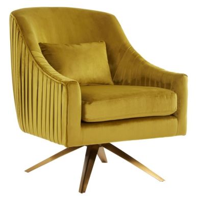 Hendricks Velvet Upholstered Lounge Chair In Pistachio