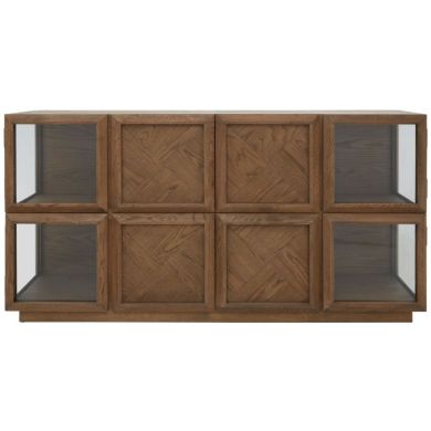 Shap Wooden Sideboard In Brown With 8 Doors