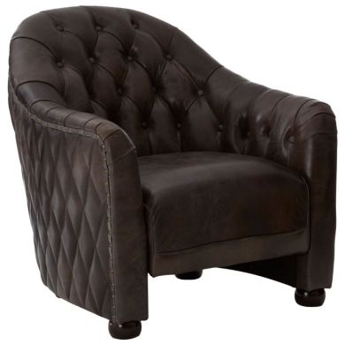 Victor Classic Faux Leather Armchair In Grey With Wooden Legs