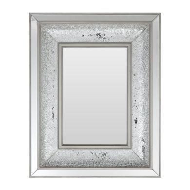 Wallis Wall Bedroom Mirror In Antique Silver Frame