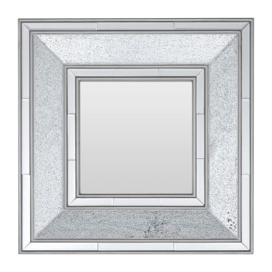 Wilma Wall Bedroom Mirror In Antique Silver Frame