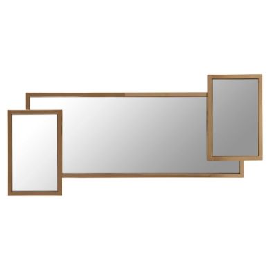 Orton Wall Mirror In Matt Gold With Stainless Steel Frame