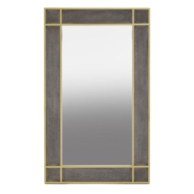 Deskey Wall Bedroom Mirror With Shagreen Effect Frame