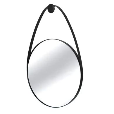Trento Wall Mirror With Black Metal Frame