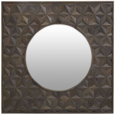 Solana Wall Mirror With Mango Wooden Frame