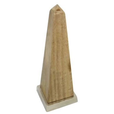 Hampstead Small Wooden Obelisk In Natural