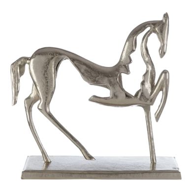 Hampstead Aluminium Horse Ornament In Silver