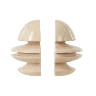 Sura Soma Set Of 2 Bookends In Polished Natural