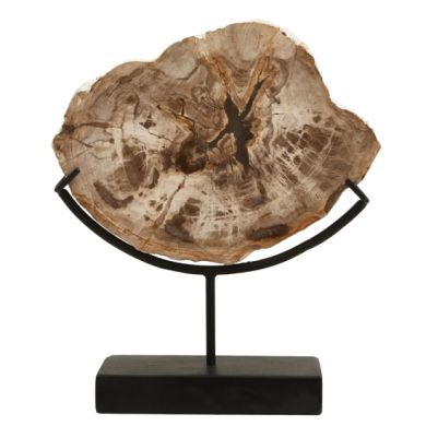 Relic Large Petrified Wood Sculpture In Natural