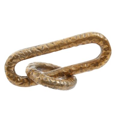 Prato Metal Chain Sculpture In Gold